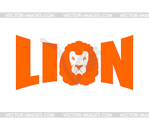 Lion логотип. Лев эмблема надписи. голова хищника и - векторный клипарт EPS