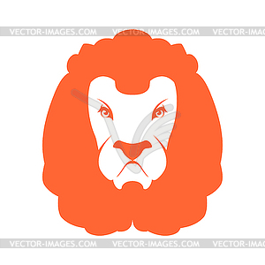 Lion sign logo. Leo emblem icon. Wild animal - vector clipart