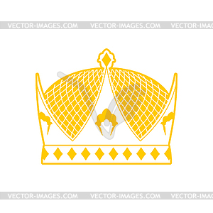 Royal Crown знак. король шляпу. правитель колпачок - рисунок в векторе