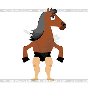 Centaur fairytale creature. Man horse . Fantastic - vector clip art