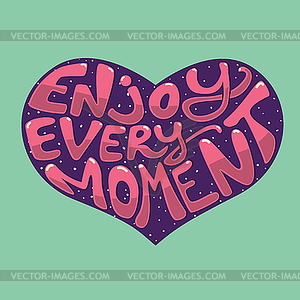 Every moment - stock vector clipart