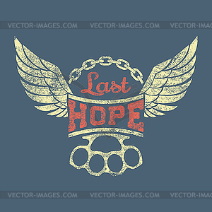 Last hope - vector image