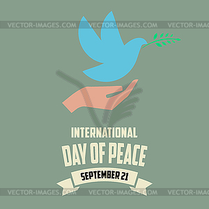 International Day of Peace - vector clipart / vector image