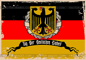 Немецкий единство день - цветной векторный клипарт