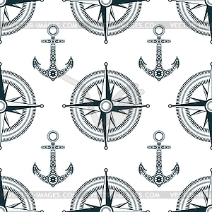 Anchors pattern - vector clip art