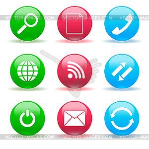 Internet buttons - vector EPS clipart