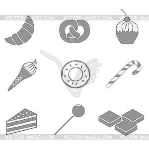 Dessert Icons - vector clipart