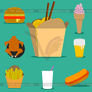 Fast food - vector clipart