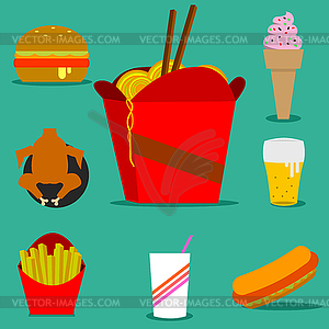Fast food - vector image