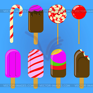 Мороженое и сладости - изображение в векторе / векторный клипарт