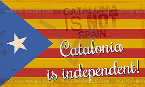 Independence Catalonia - vector clipart