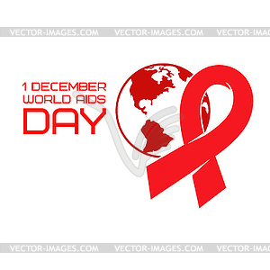 World aids day - vector image