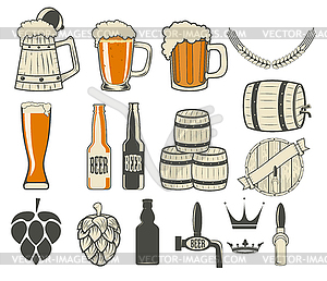 Beer label generator - vector image