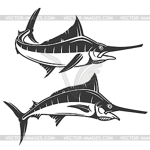 Swordfish icons - vector clip art