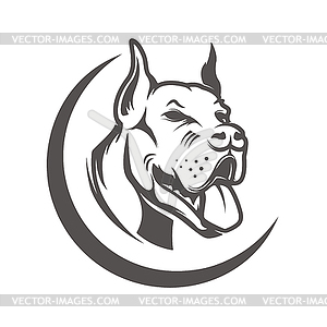 Dog head  - vector clipart