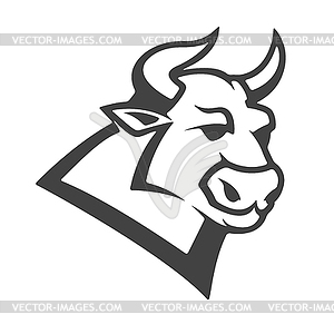 Bull head emblem  - vector image