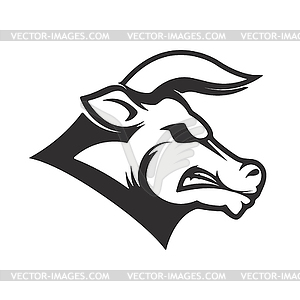 Bull head emblem  - vector clipart