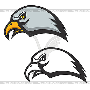 Значок головы орла. элемент дизайна - векторный клипарт Royalty-Free