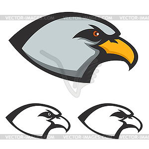 Eagle head icon . design elem - vector image