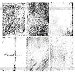 Set of grunge textures  - vector clipart