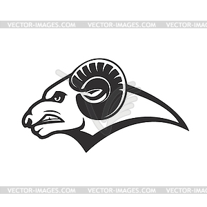 Ram icon . Mutton head. Design eleme - vector clipart