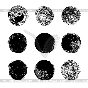 Grunge stains set.  - vector clipart