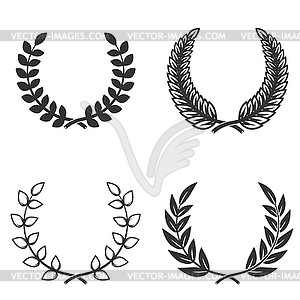 Set of wreaths . Design element - vector clipart