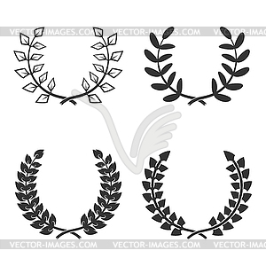 Set of wreaths . Design element - vector image