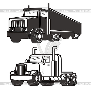 Set of truck s . Design - vector image