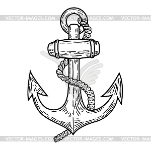 Anchor . Design element - vector clipart