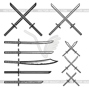 samurai swords crossed