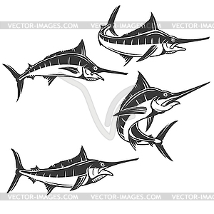 Swordfish icons . illustratio - vector clip art