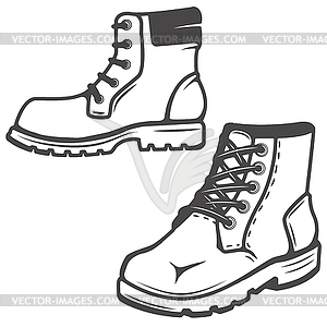 Set of boots icons . Images for - vector image