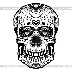 Sugar skull . Day of - vector image