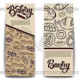 Set of bakery banner templates . Vec - vector clipart