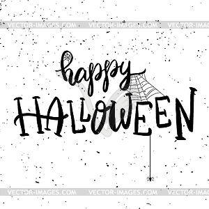 Happy Halloween. lettering phrase. Halloween - vector clipart