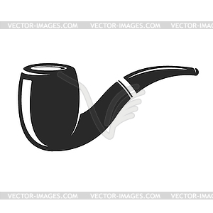 Smoking pipe . Design element for logo, label, - vector clip art