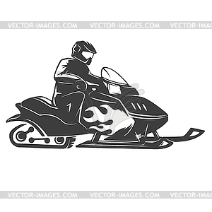 Snowmobile icon . illustratio - vector clip art