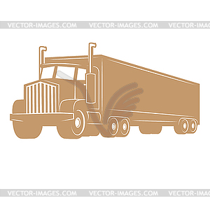 Cargo truck . Design el - vector image