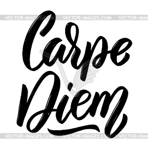 Carpe diem. lettering - vector image