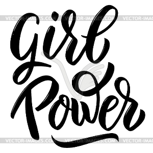 Girl power. lettering  - vector image
