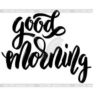 Good morning. lettering - vector clipart