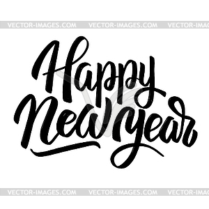 Happy new year. lettering phrase  - vector clipart