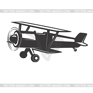 Vintage aeroplane  - vector clipart