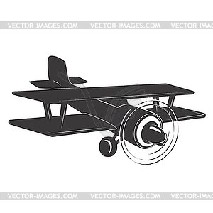 Vintage aeroplane - vector clipart