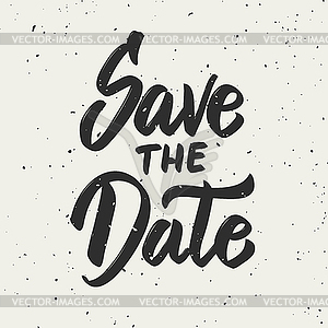 Save date. lettering in golden style . Design - vector clipart / vector image