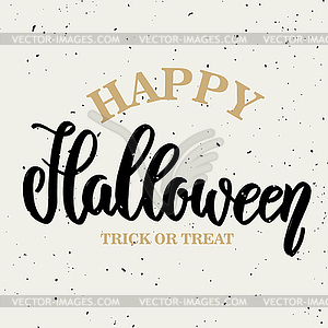 Happy Halloween. lettering  - vector image