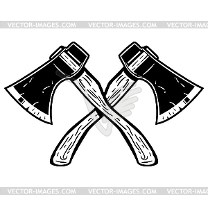 Crossed axes  - vector image