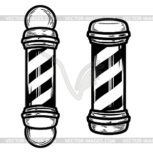 Barber shop pole s - vector clipart