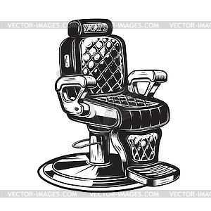 Barber chair - royalty-free vector clipart